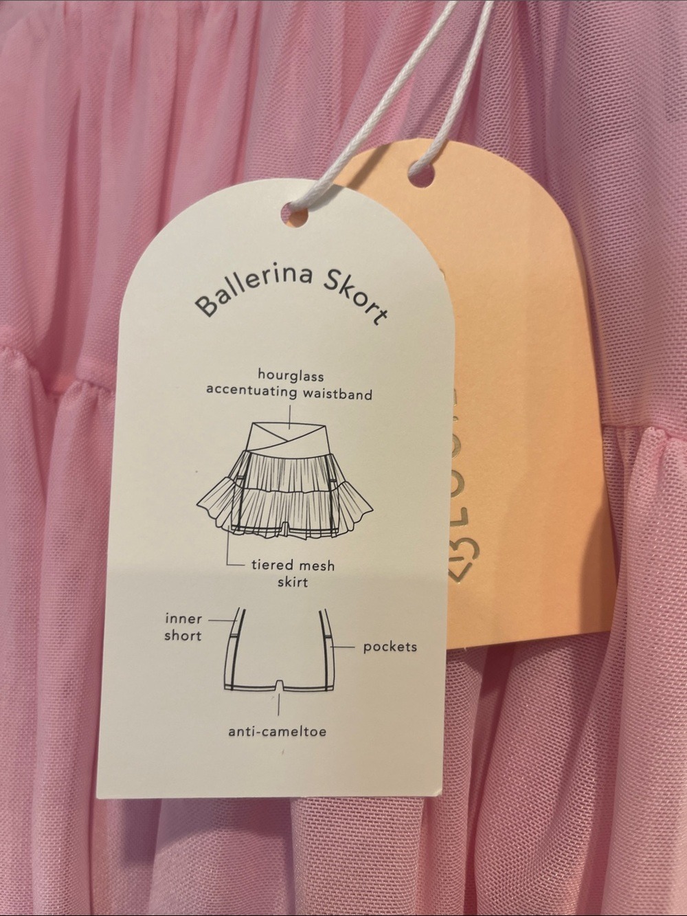 NWT Blogilates Women's Ballerina Skort - Light Pink Medium - Picture 7 of 12